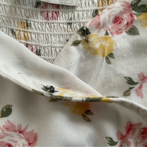 Hollister Women’s  Babydoll Dress Sz M Floral Mini Tiered Festival Concert Boho - Picture 4 of 8